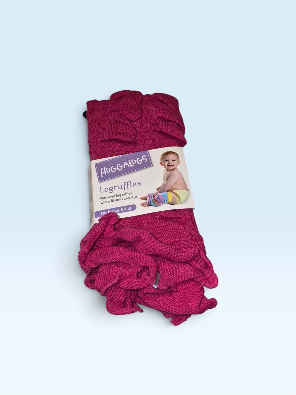 Hugglegs Kids Fuchsia Leg Ruffles - Legwarmers